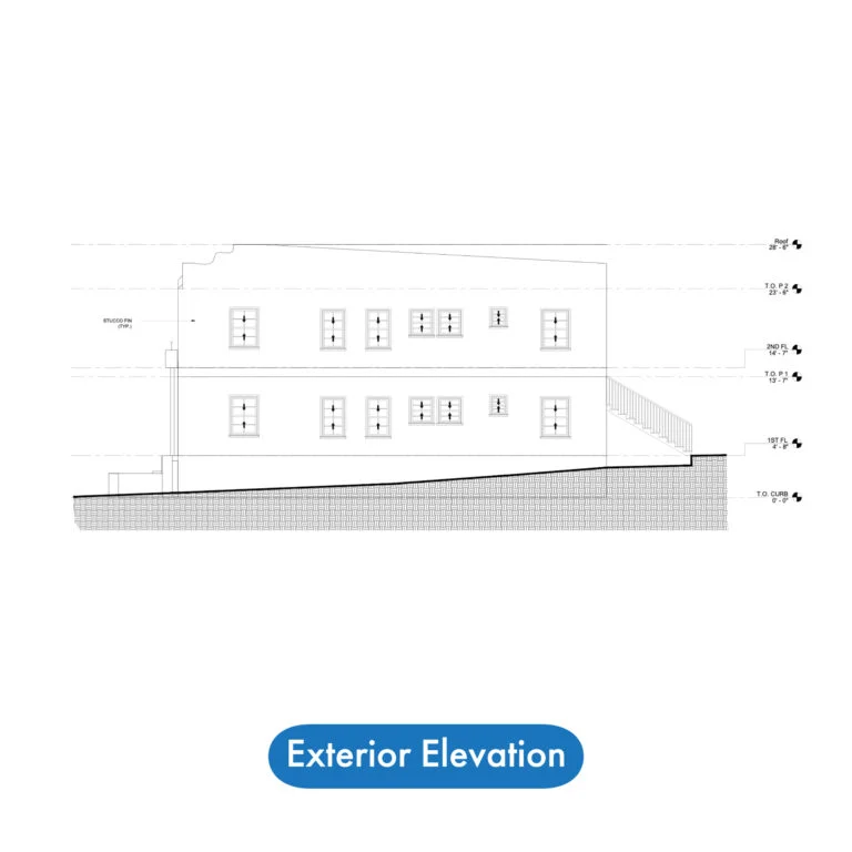 Jay Cad - As Built Drawings Examples -7 - exterior elevation